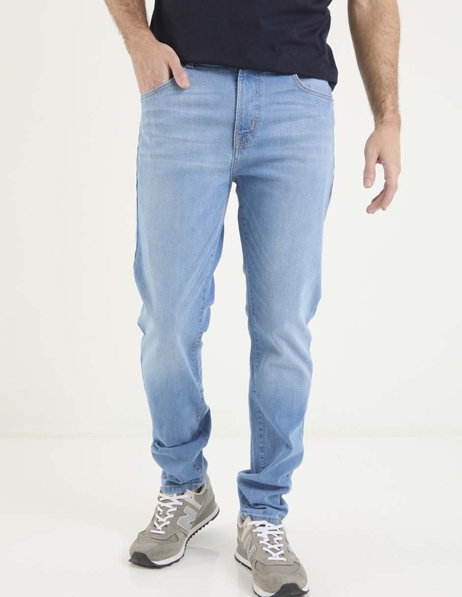 Jeans slim Aéropostale lavado bleach para hombre