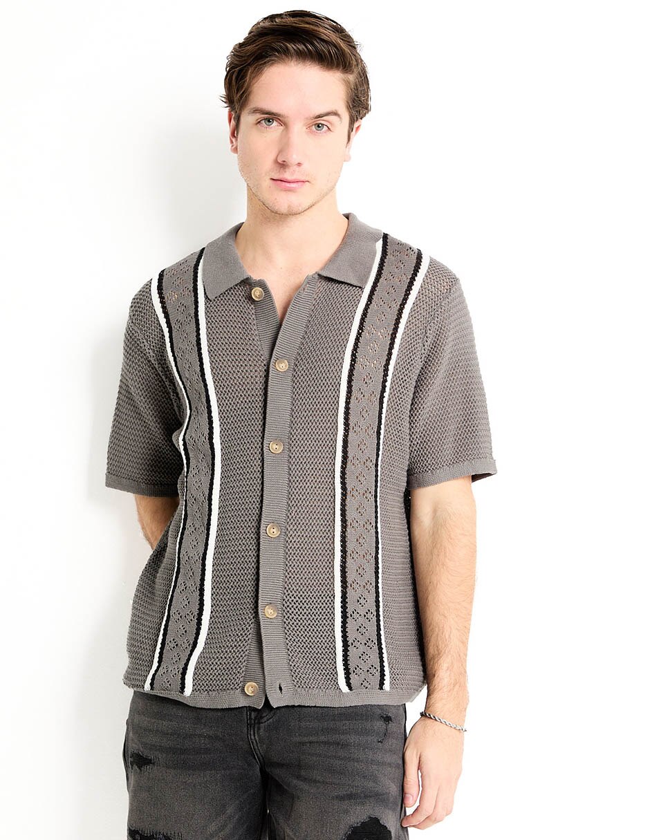 Camisa casual de algodón manga corta para hombre Camisa casual de algodón manga corta para hombre
