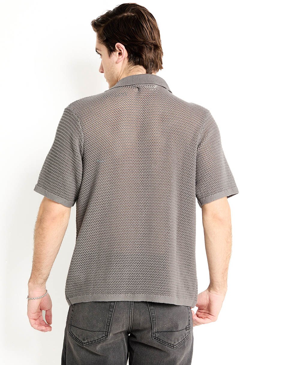 Camisa casual de algodón manga corta para hombre 2