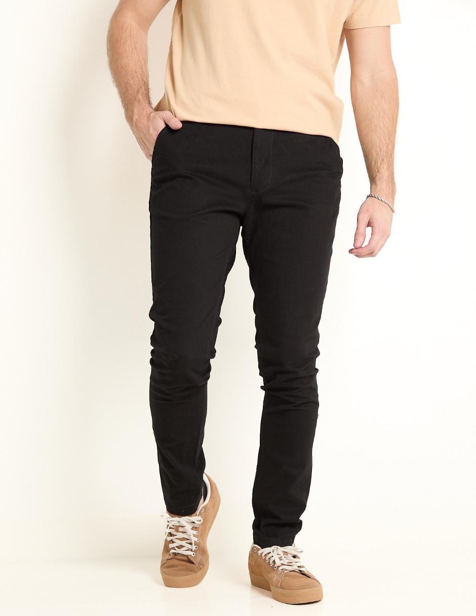 Pantalón regular de algodón para hombre