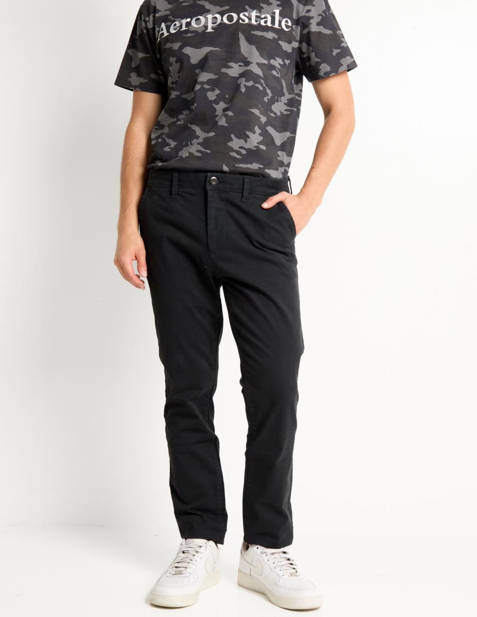 Pantalón business casual regular de algodón para hombre 1