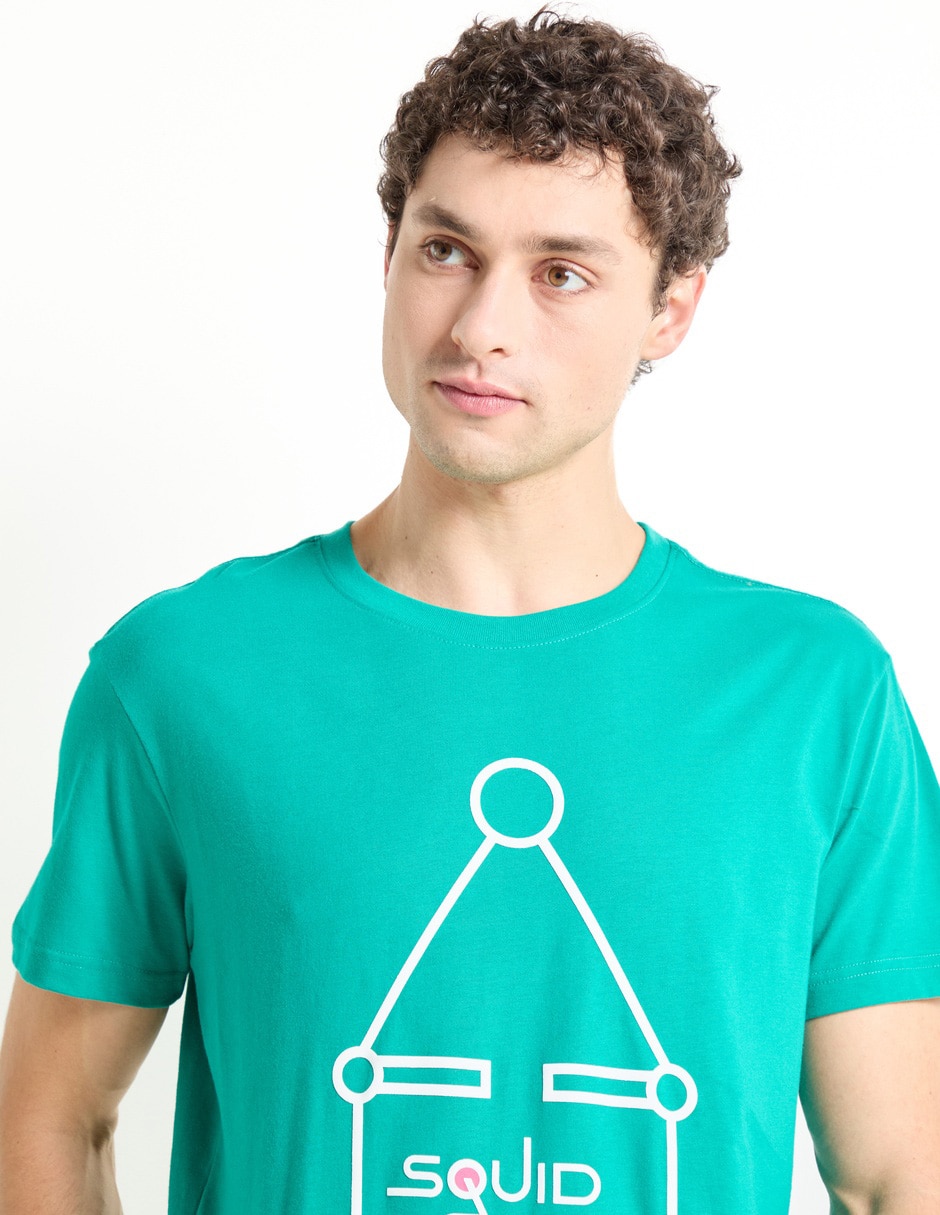 Playera squid game cuello redondo para hombre 4