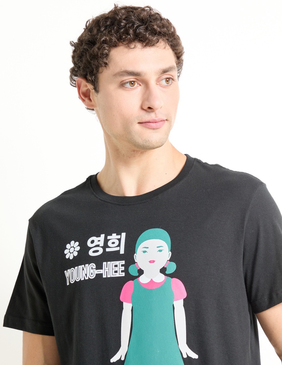 Playera squid game cuello redondo para hombre 4