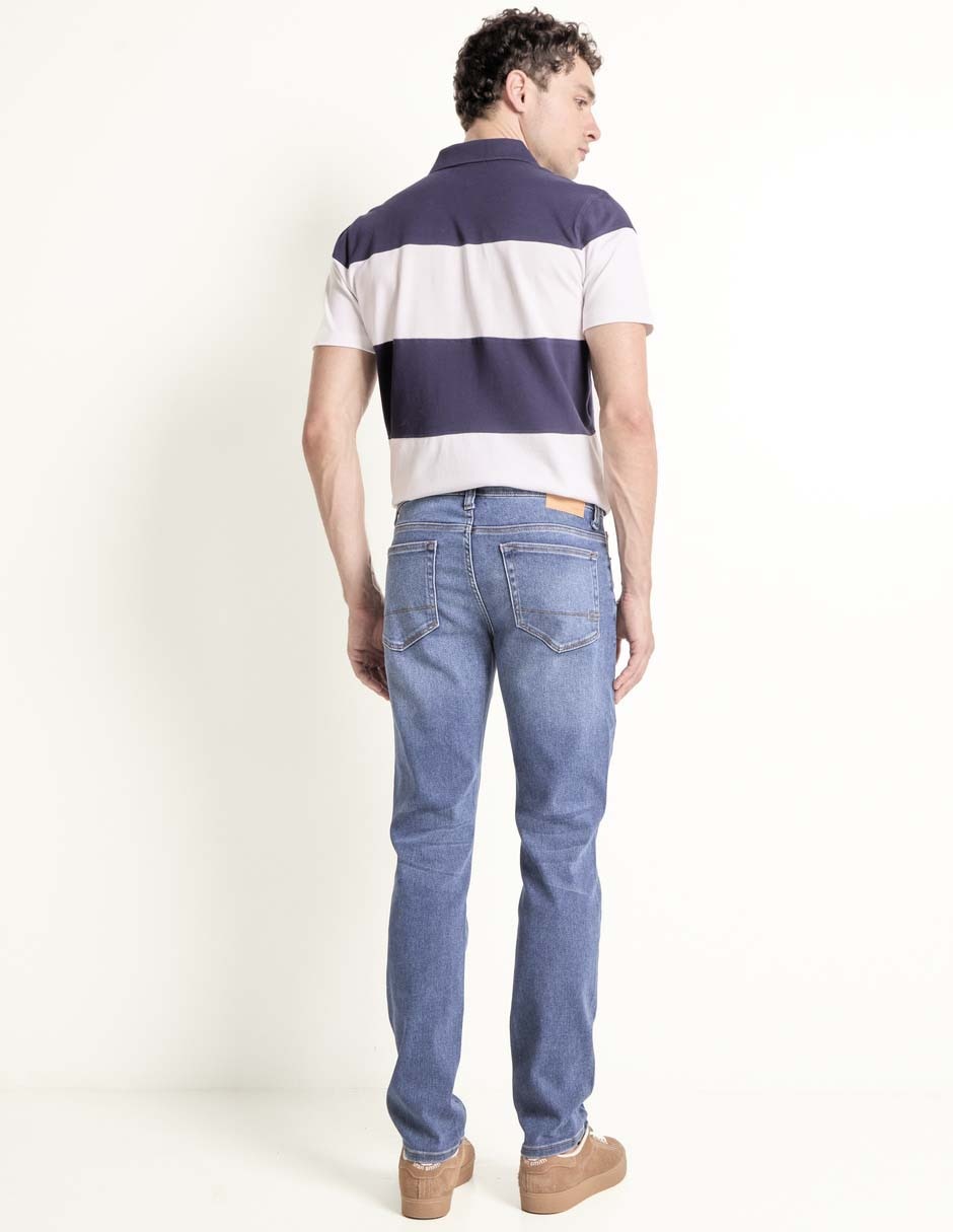 Jeans skinny deslavado para hombre 2
