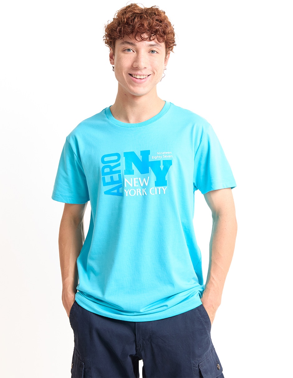 Playera cuello redondo para hombre