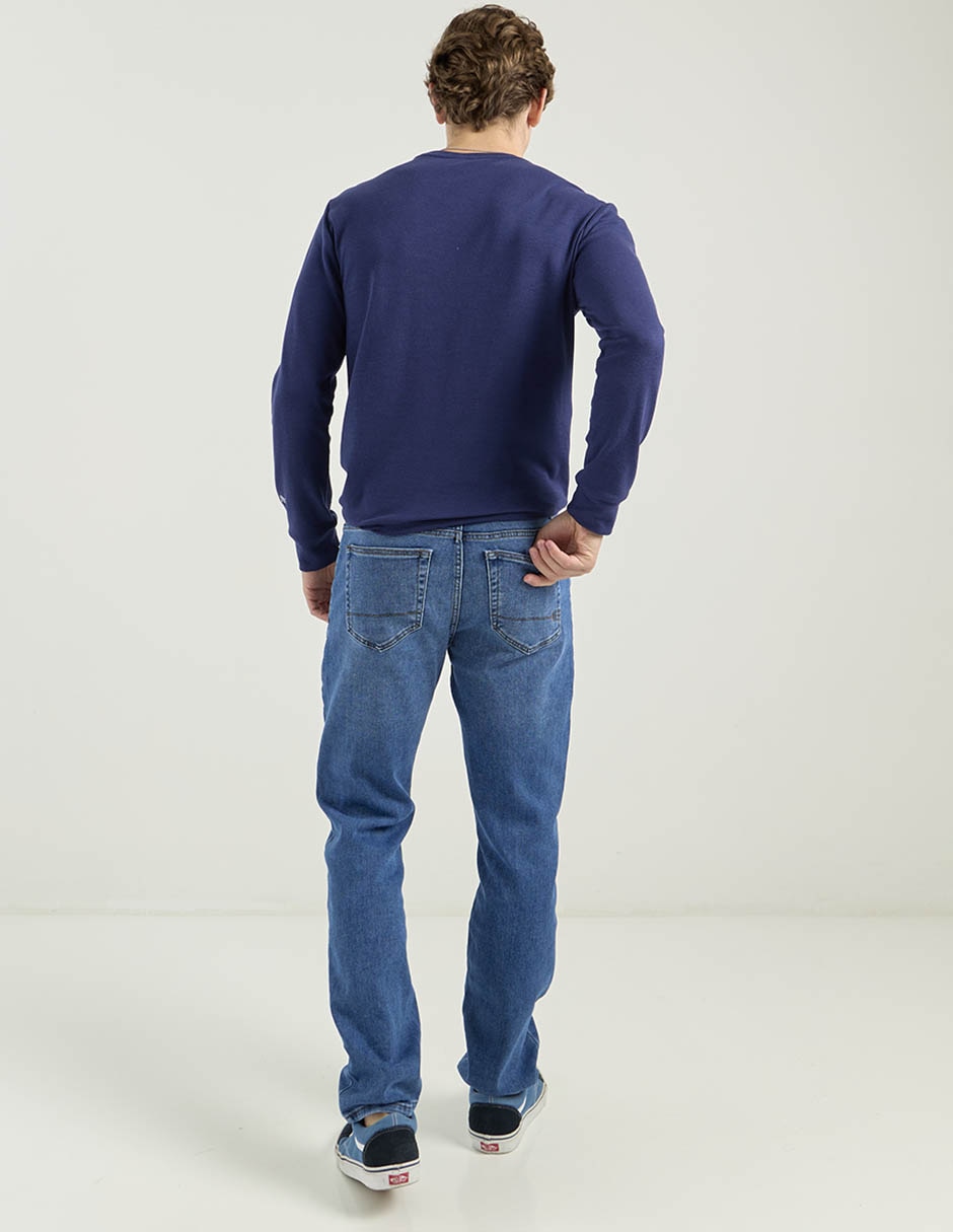 Jeans straight Aéropostale lavado medio para hombre 2