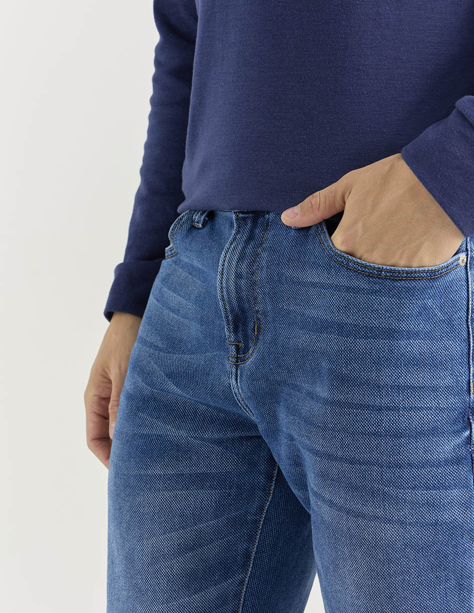 Jeans straight Aéropostale lavado medio para hombre 4