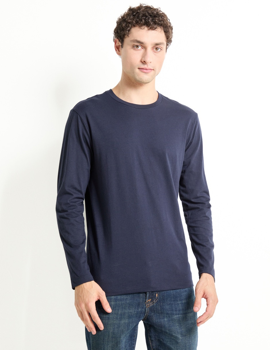Playera cuello redondo para hombre
