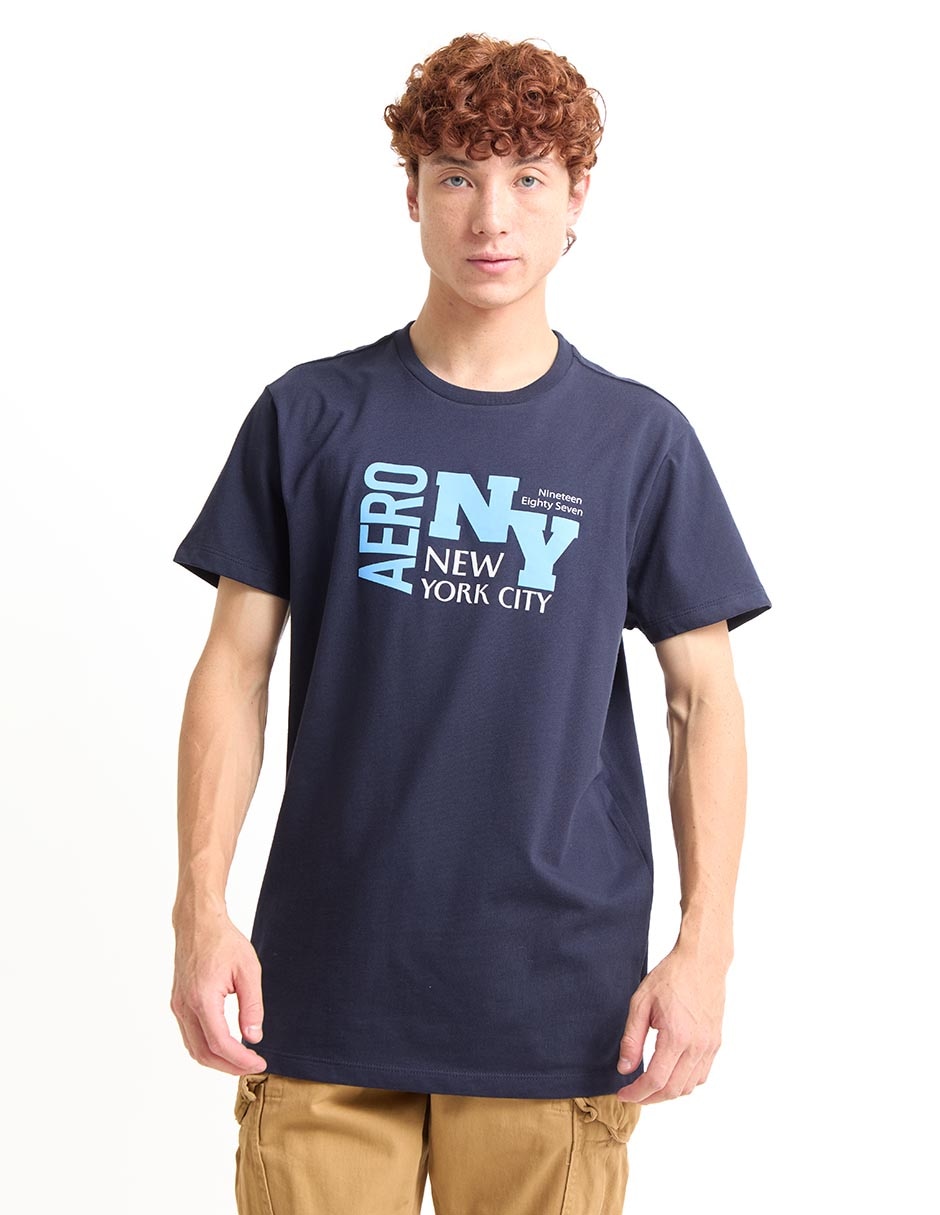 Playera cuello redondo para hombre