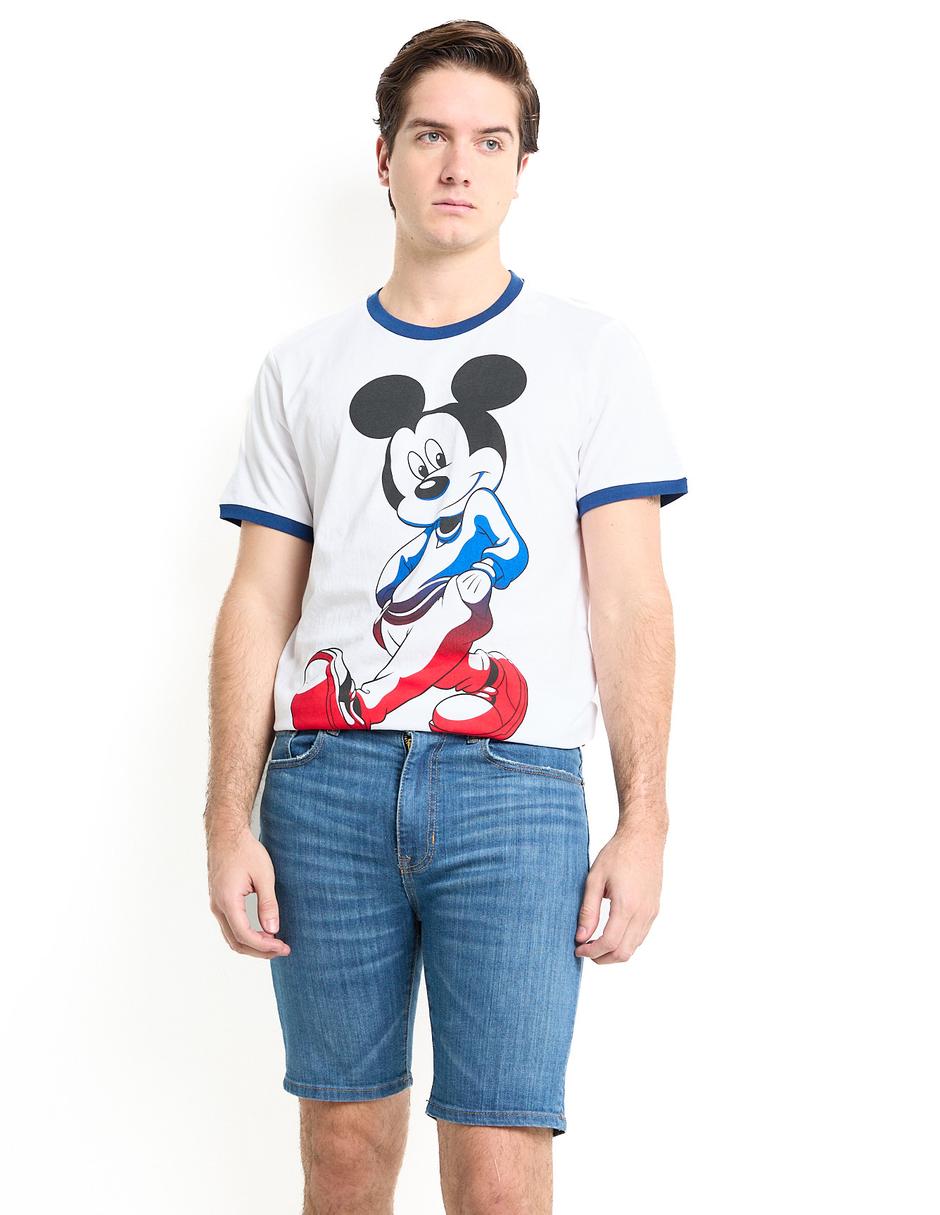 Bermuda de mezclilla para hombre