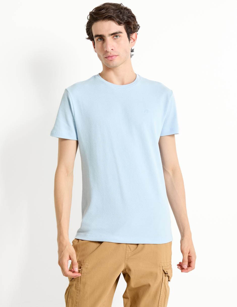 Playera cuello redondo para hombre