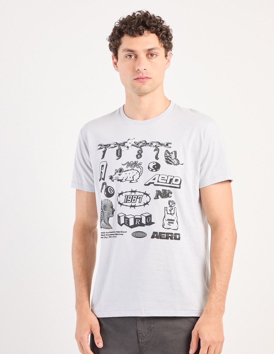 Playera cuello redondo para hombre