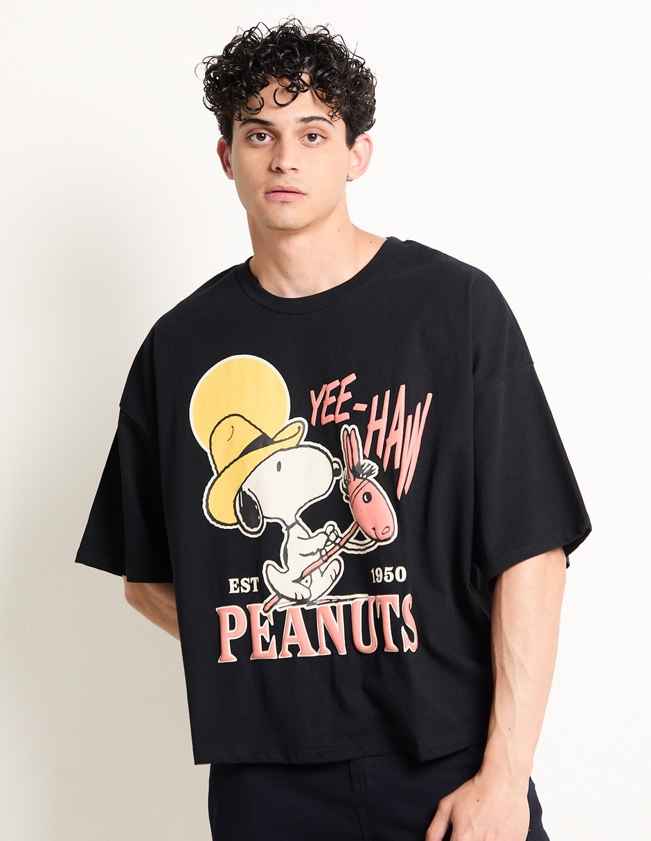 Playera Peanuts cuello redondo para hombre