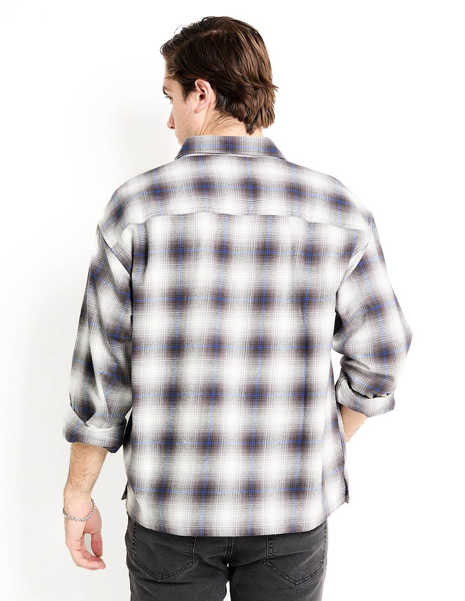 Camisa casual de algodón manga larga para hombre 2