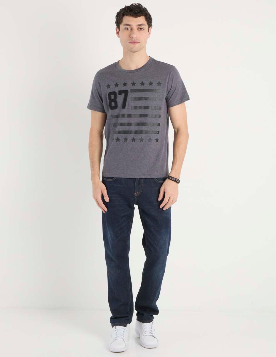PLAYERA AERO 5012 ALGODÓN, M, GRIS
