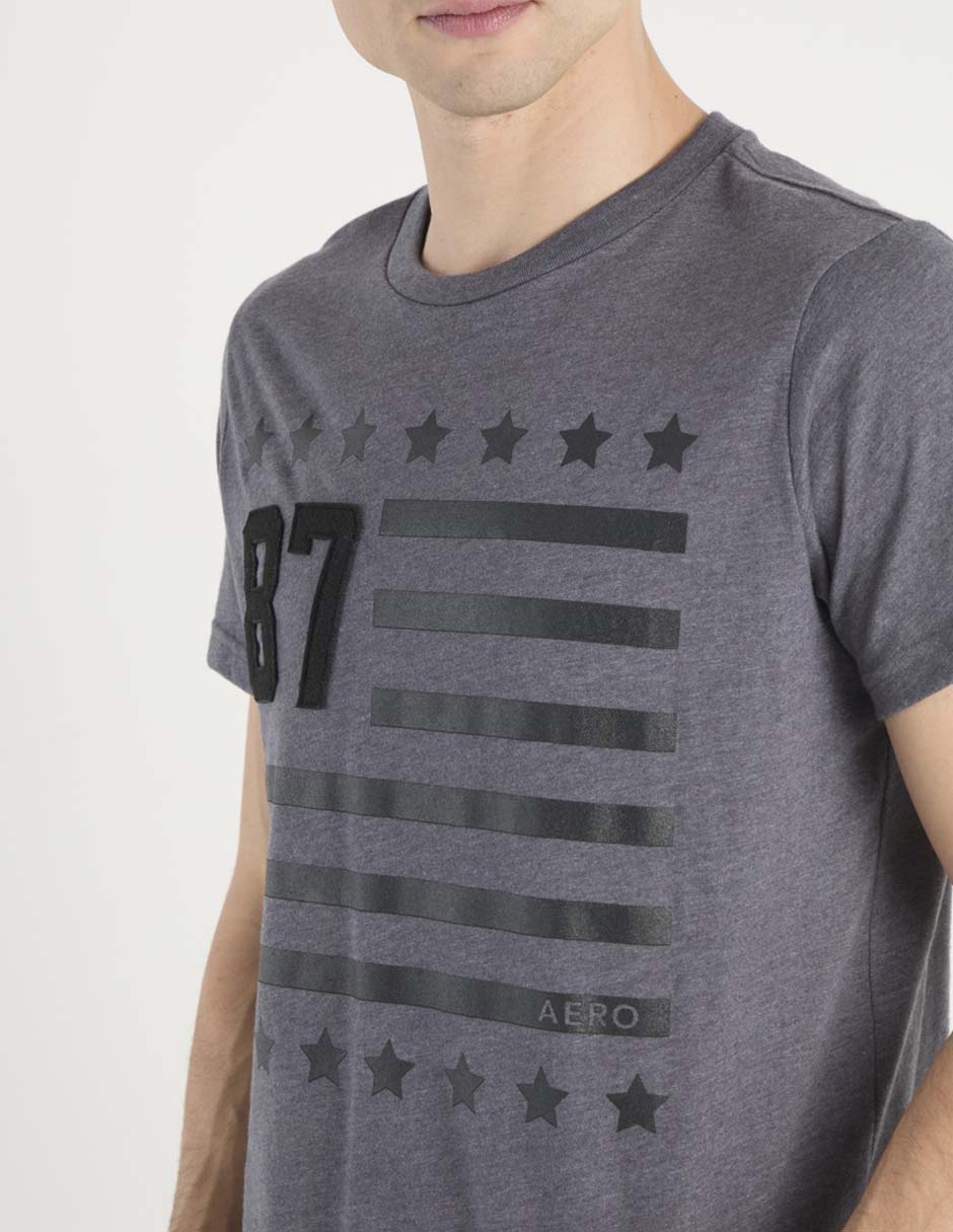 PLAYERA AERO 5012 ALGODÓN, M, GRIS