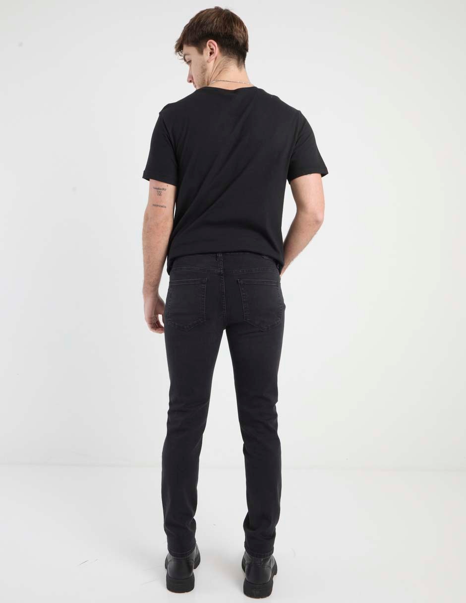 Jeans slim lavado stone wash para hombre 2