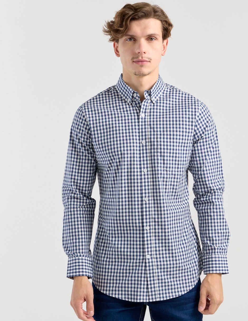 Camisa casual Aéropostale de algodón manga larga para hombre