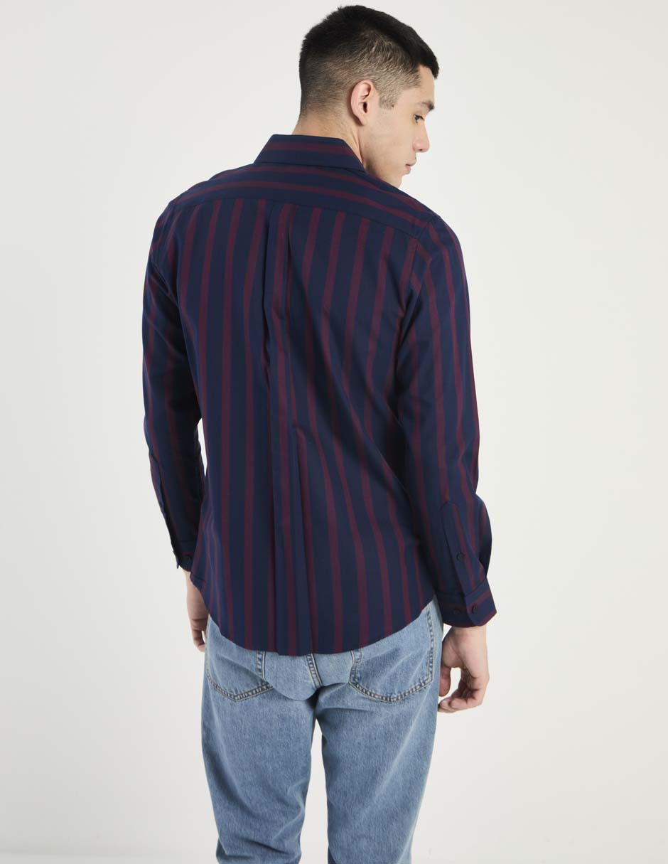 Camisa casual de algodón manga larga para hombre 2