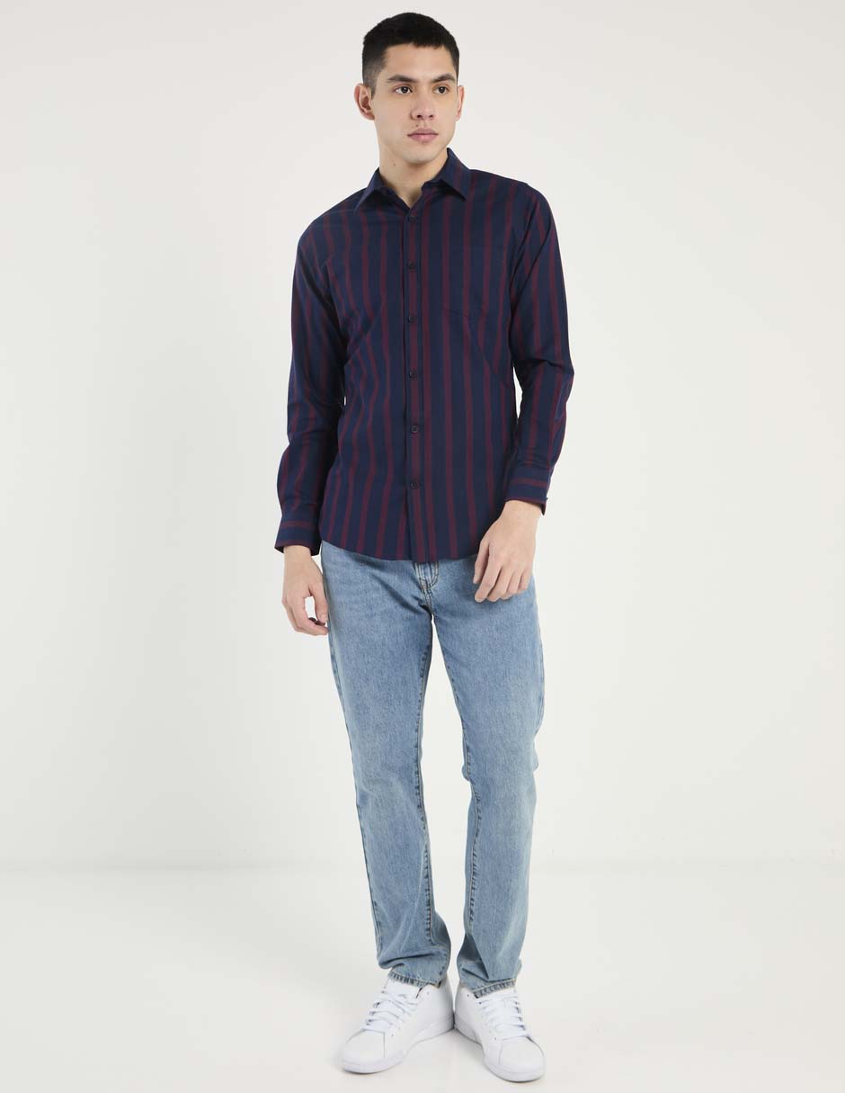 Camisa casual de algodón manga larga para hombre 3