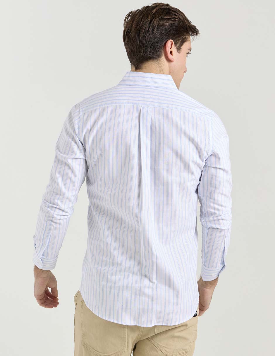 Camisa casual de algodón manga larga para hombre 2