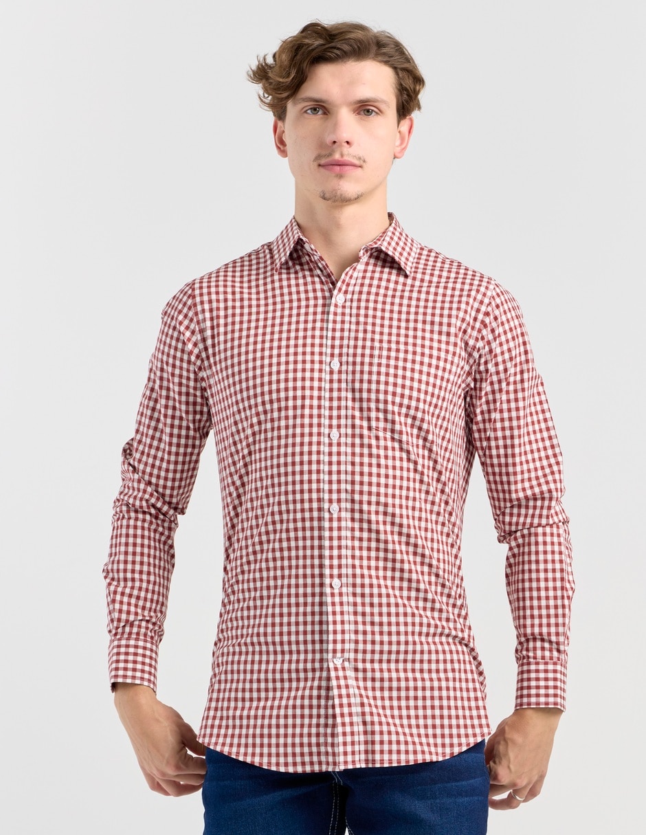 Camisa casual Aéropostale de algodón manga larga para hombre