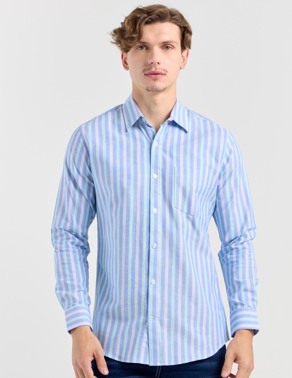 Camisa casual Aéropostale de algodón manga larga para hombre Camisa casual Aéropostale de algodón manga larga para hombre
