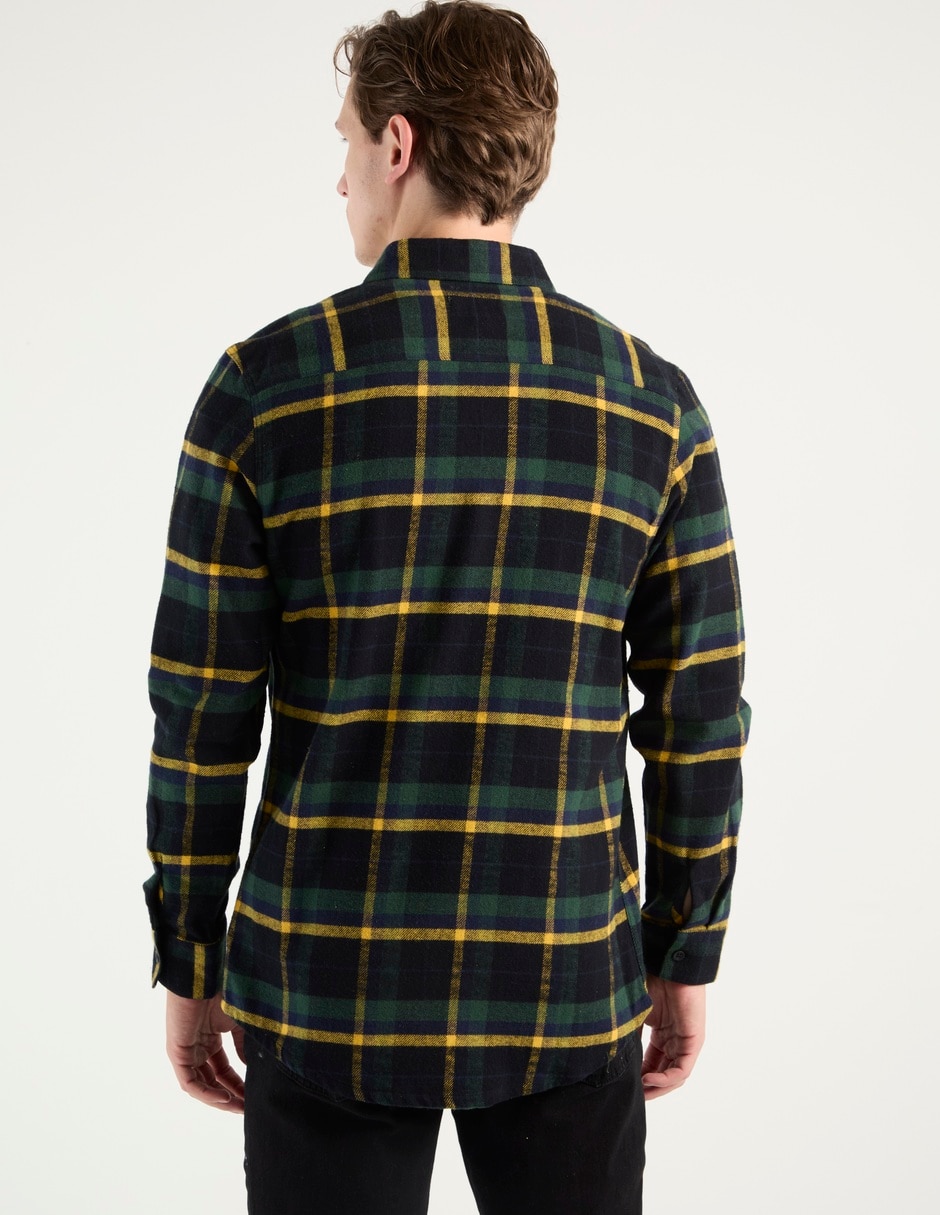 Sobrecamisa casual manga larga para hombre 2