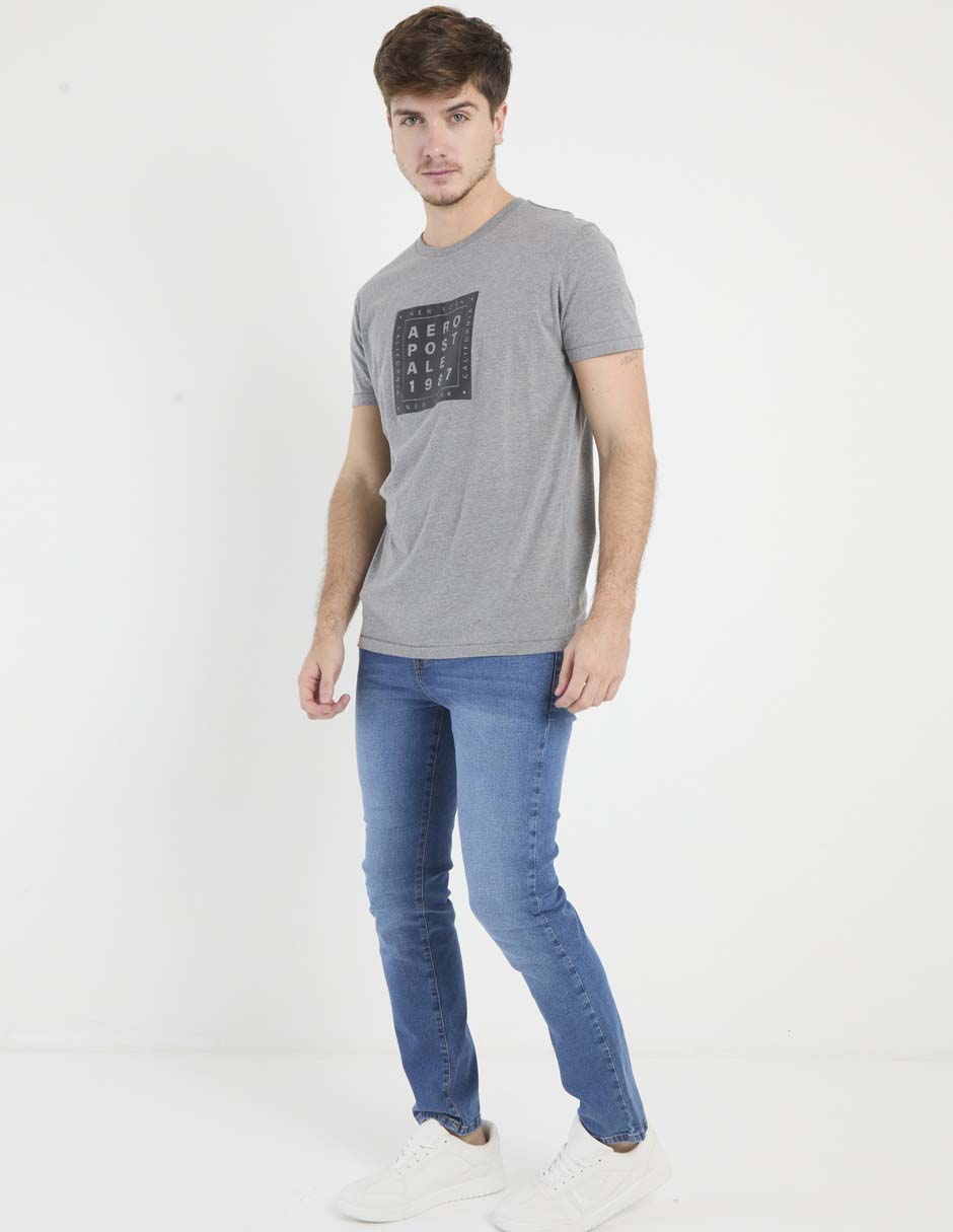 Jeans slim lavado medio para hombre 3