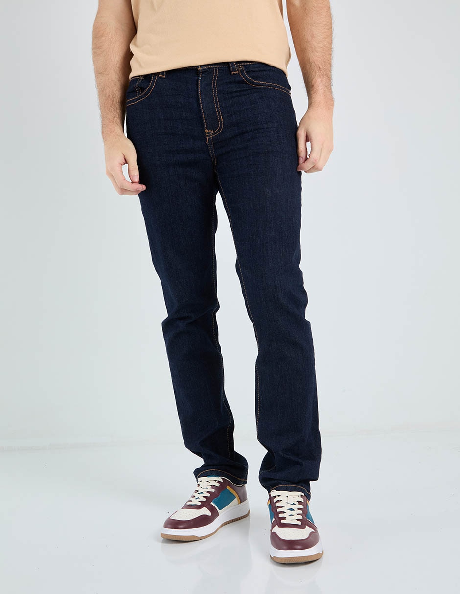 Jeans slim Aéropostale lavado obscuro para hombre