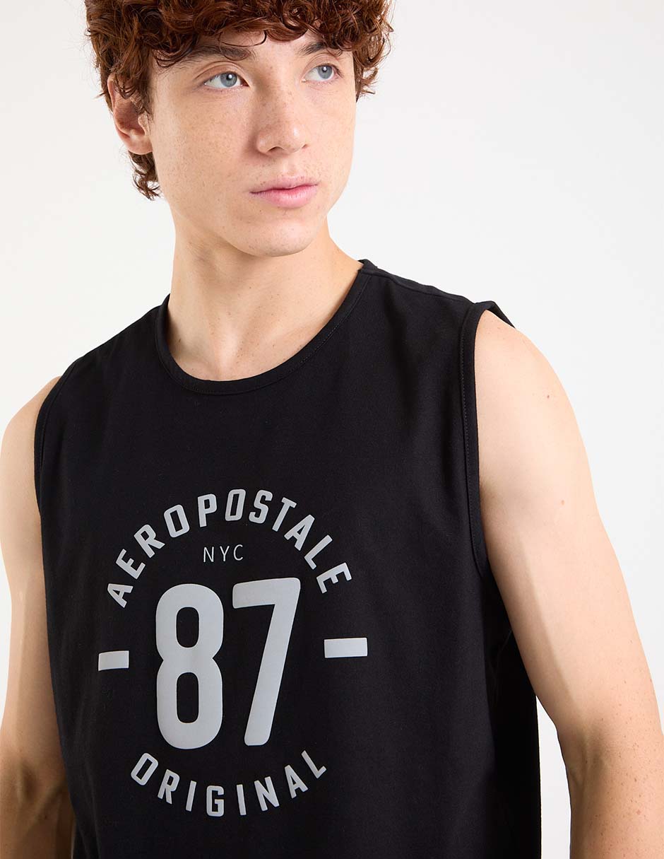 PLAYERA AERO A248174 ALGODÓ, CH, NEGRO