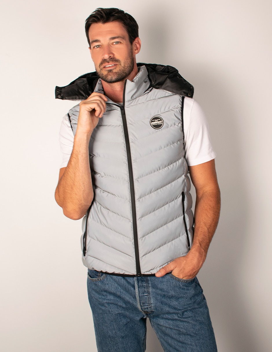 Chaleco con capucha para hombre 1