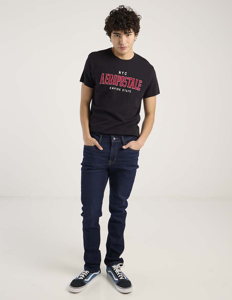 Jeans slim Aéropostale lavado medio para hombre
