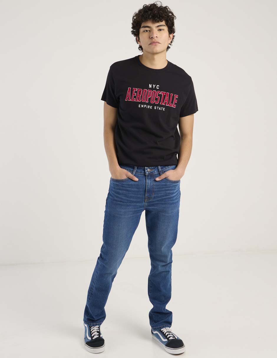 Jeans slim lavado medio para hombre 3