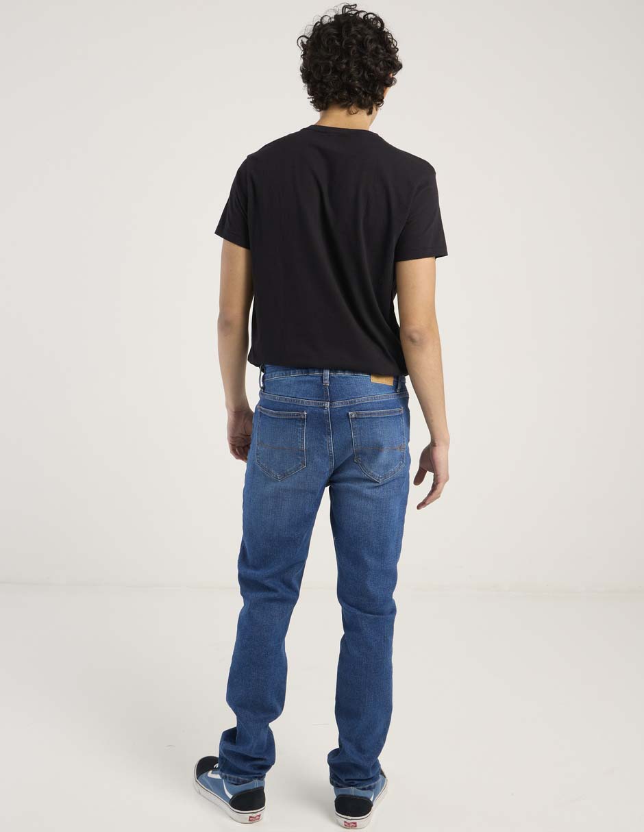 Jeans slim lavado medio para hombre 6