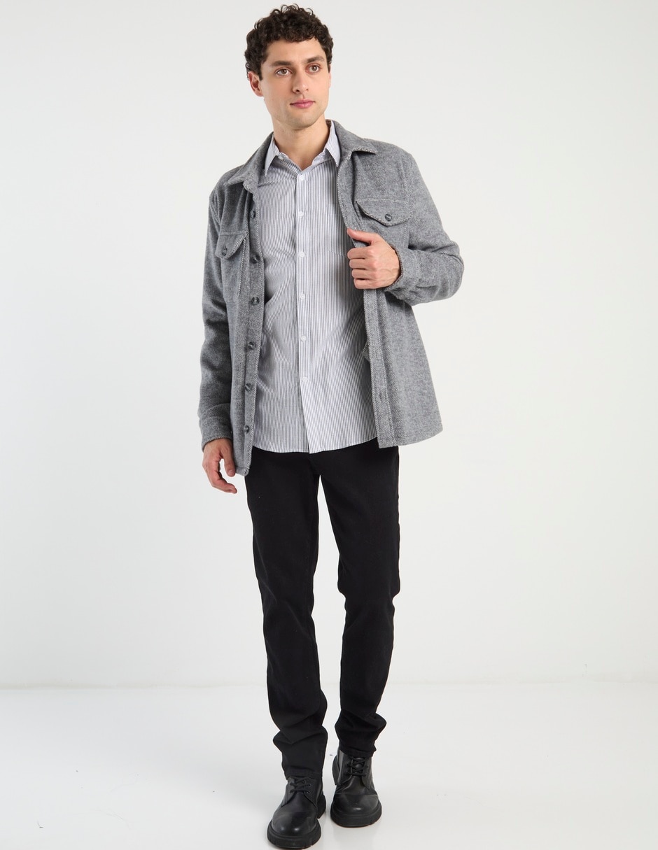 Camisa casual de algodón manga larga para hombre 3