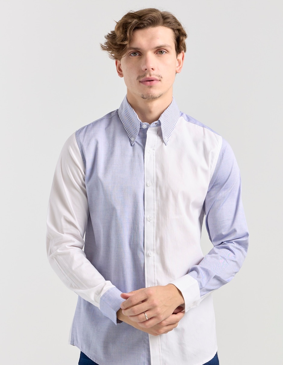 Camisa casual Aéropostale de algodón manga larga para hombre