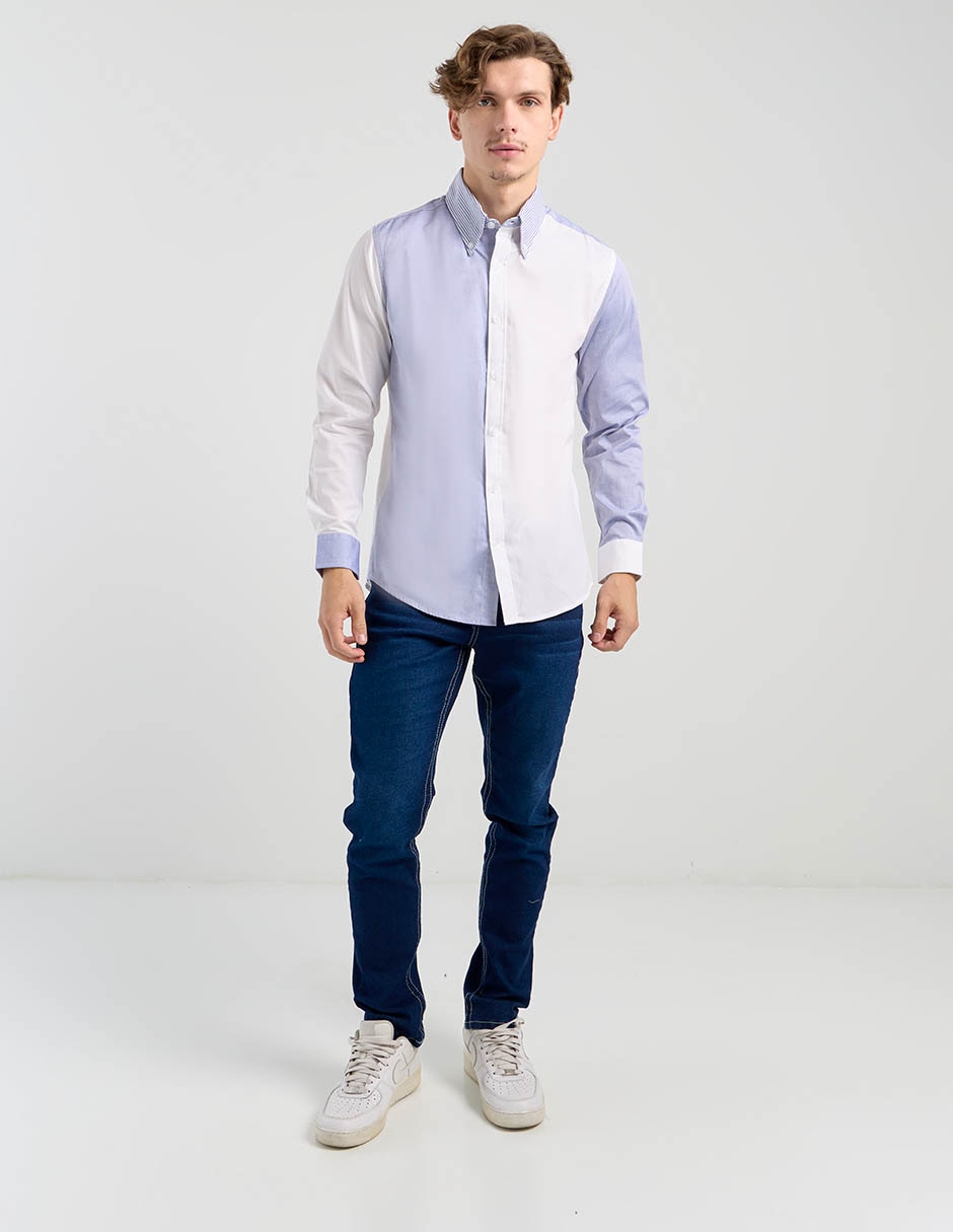 Camisa casual Aéropostale de algodón manga larga para hombre 3
