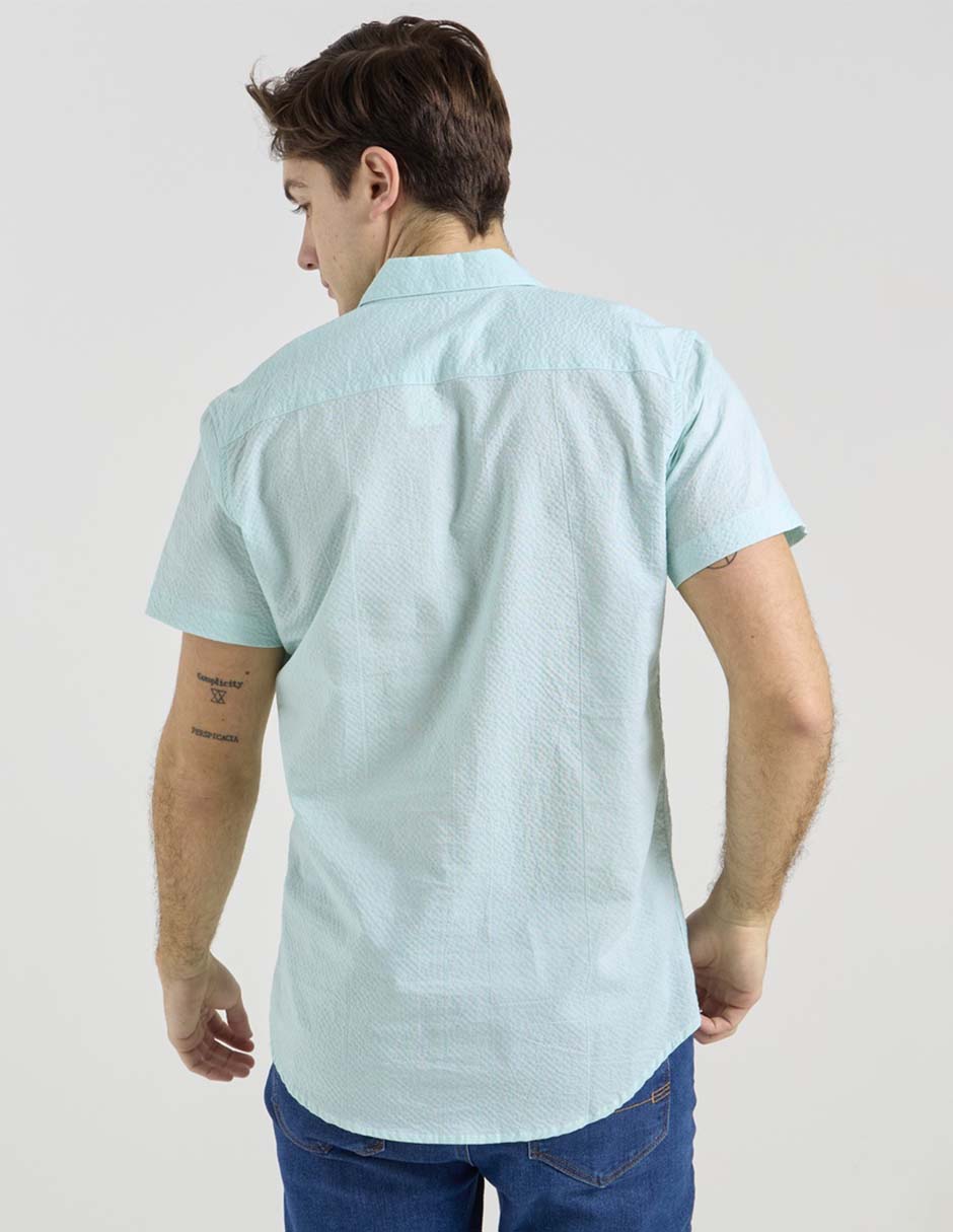 Camisa casual de algodón manga corta para hombre 2
