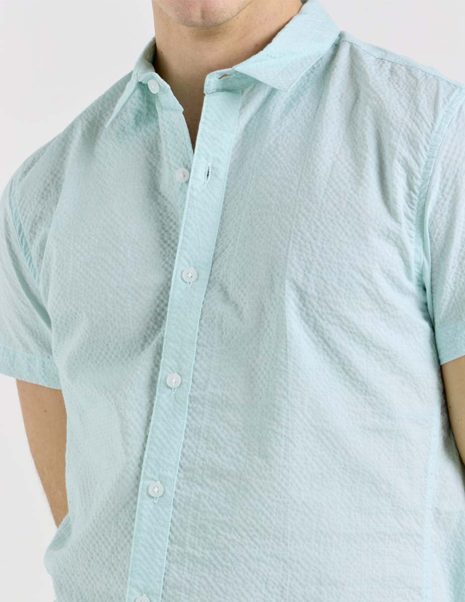 Camisa casual de algodón manga corta para hombre 4