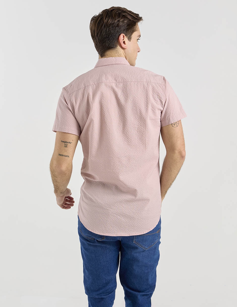 Camisa casual de algodón manga corta para hombre 2