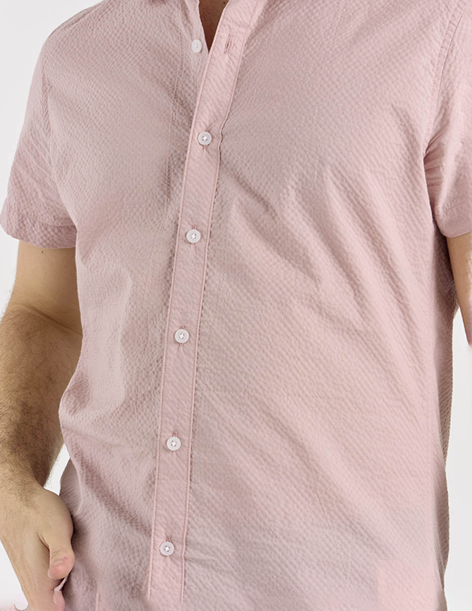 Camisa casual de algodón manga corta para hombre 4