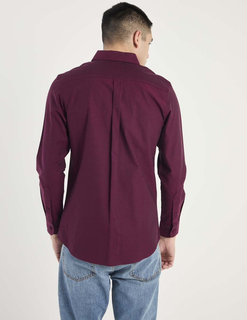 Camisa casual de algodón manga larga para hombre 2
