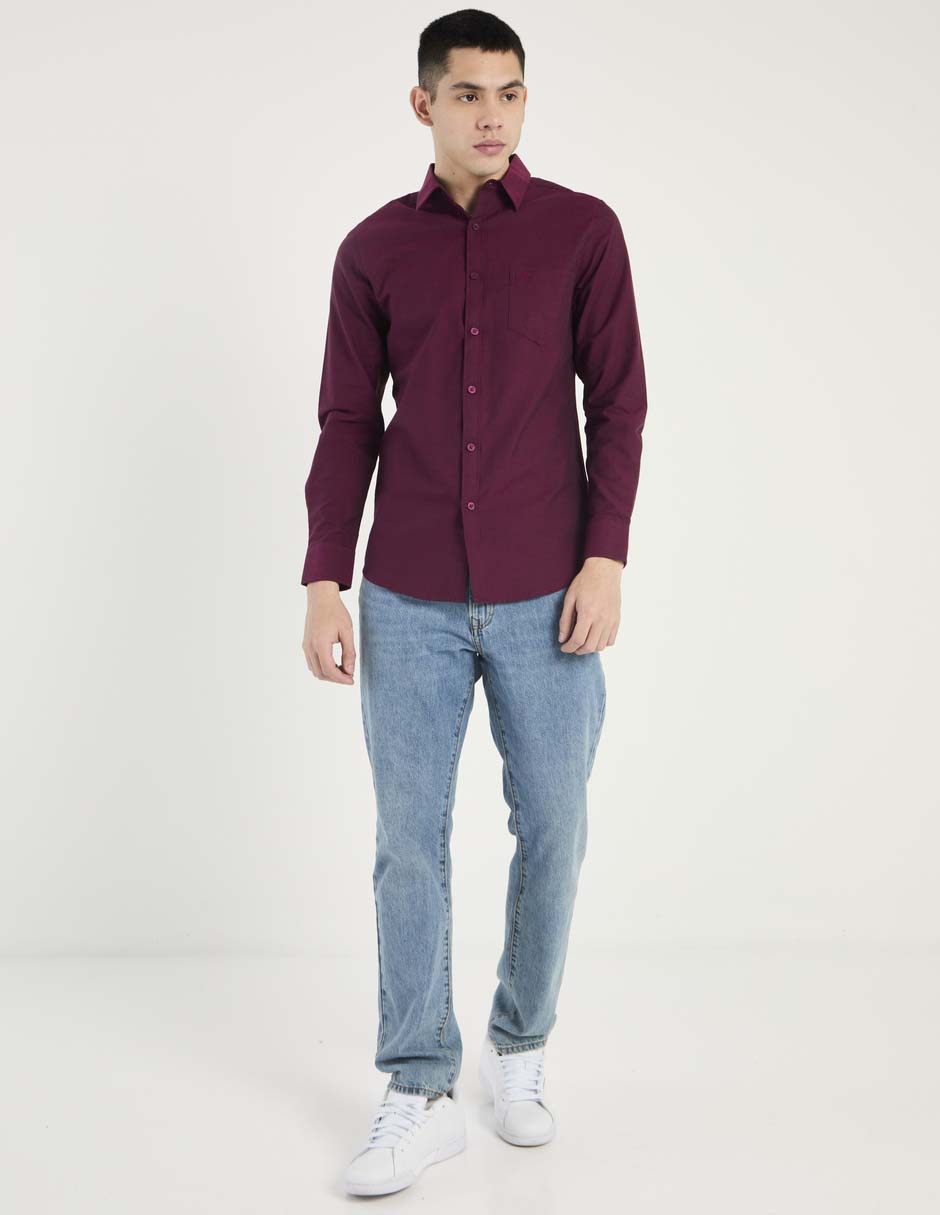 Camisa casual de algodón manga larga para hombre 3