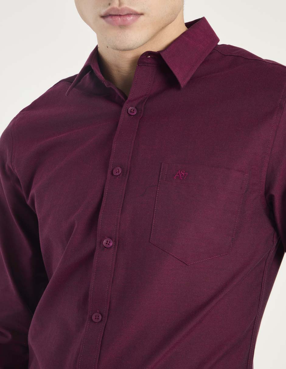Camisa casual de algodón manga larga para hombre 4