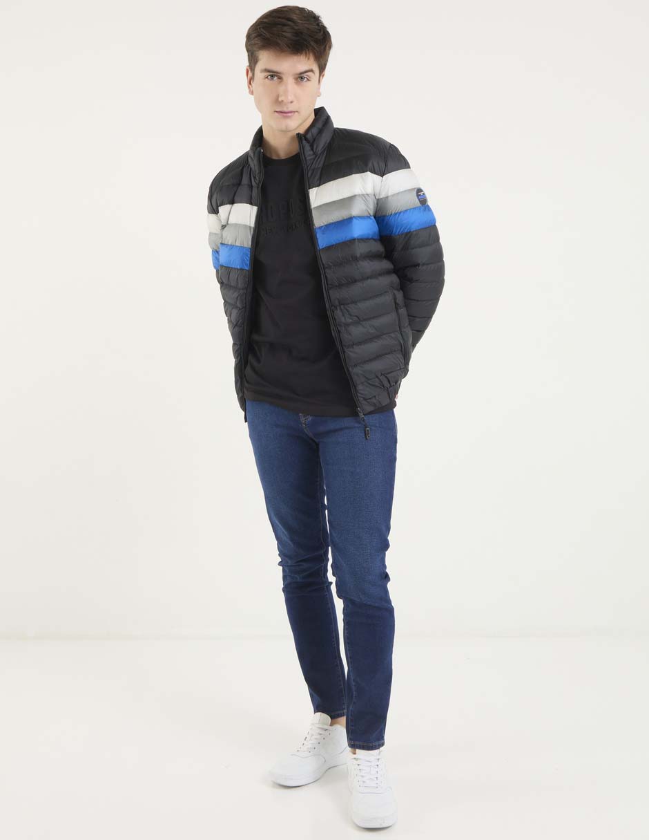 Chamarra acolchada capitonada para hombre 3
