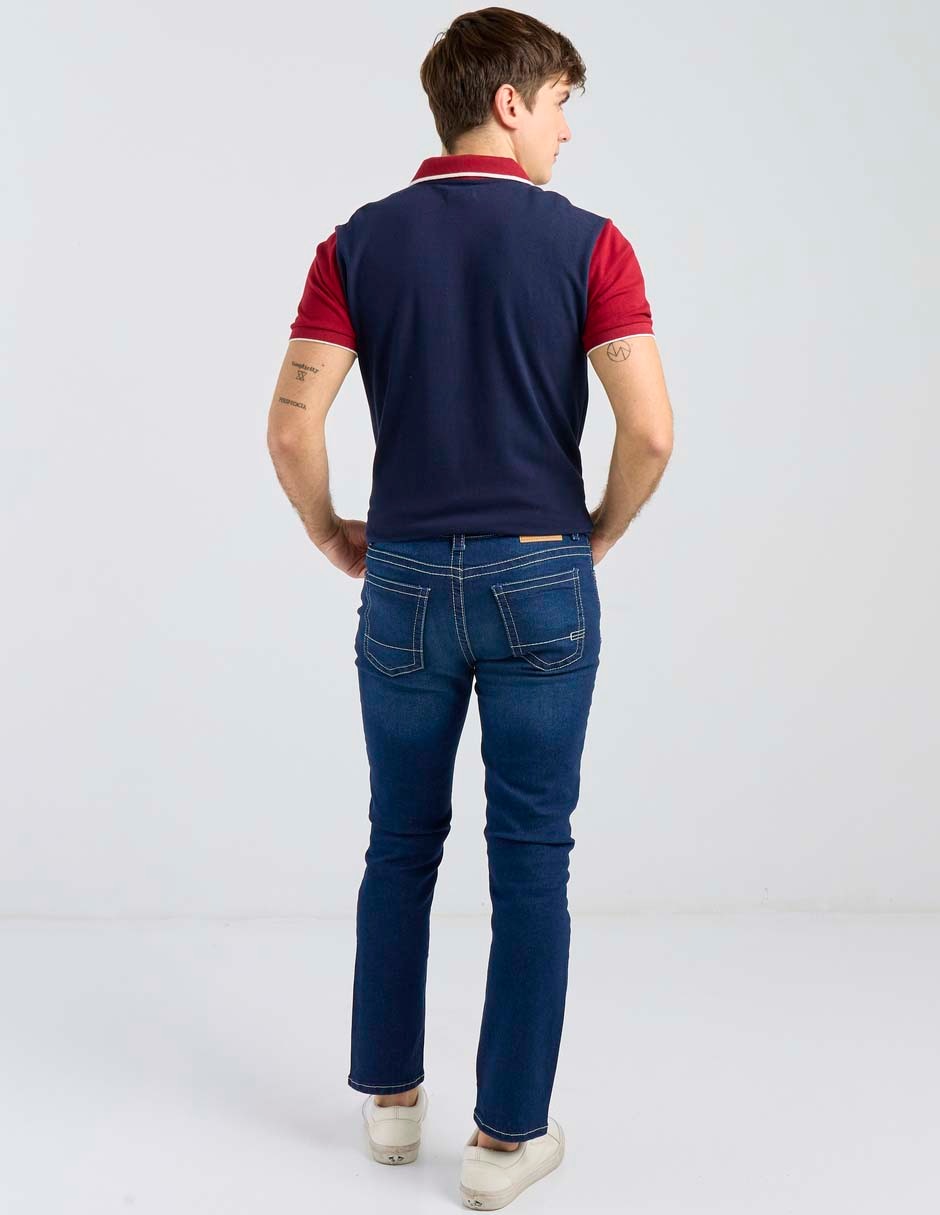 Jeans straight Aéropostale lavado stone wash para hombre 2
