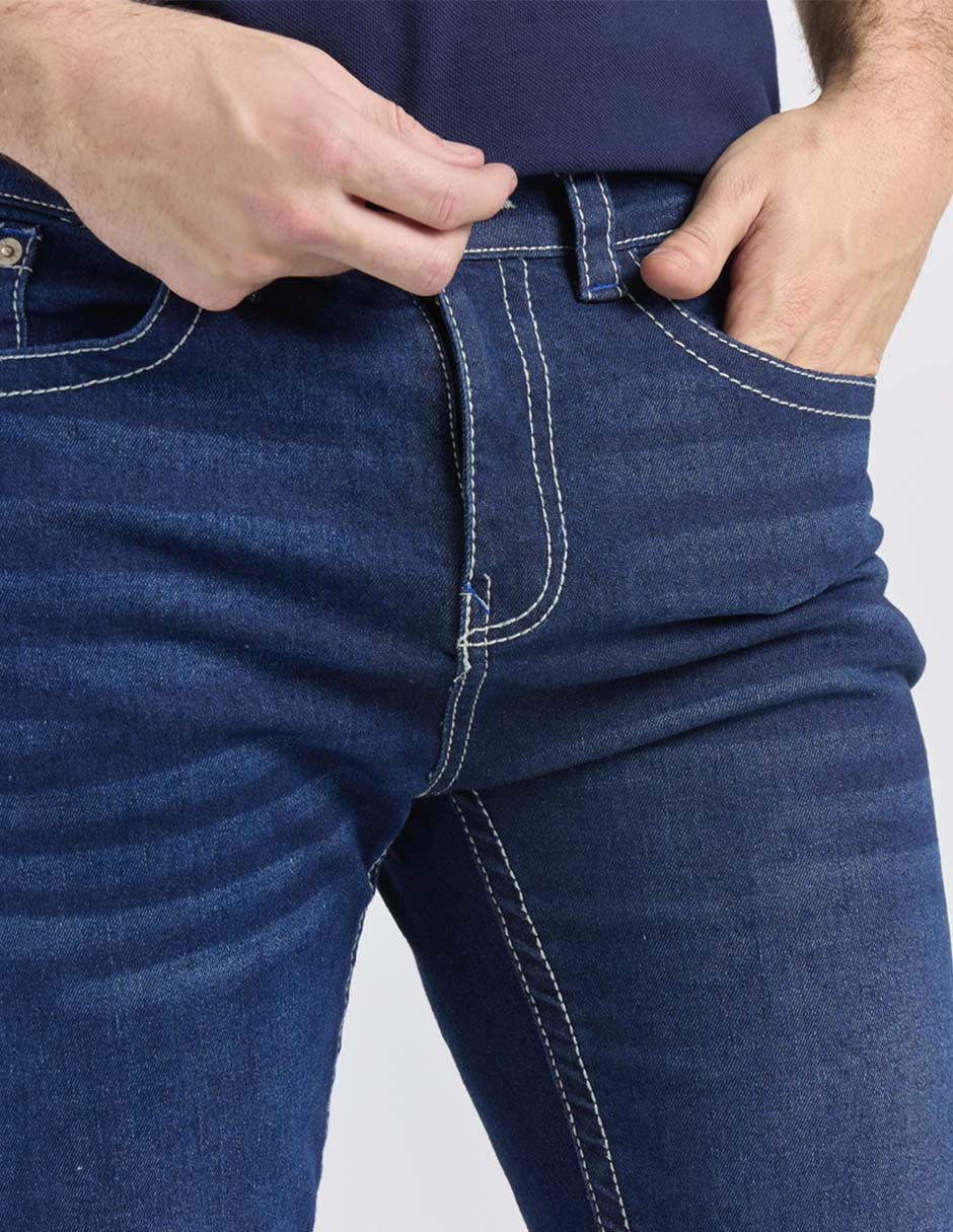 Jeans straight Aéropostale lavado stone wash para hombre 4