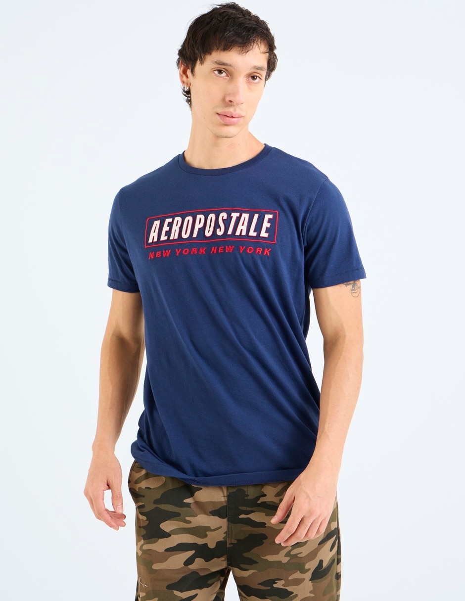 PLAYERA AERO 10026056, CH, AZUL MARINO