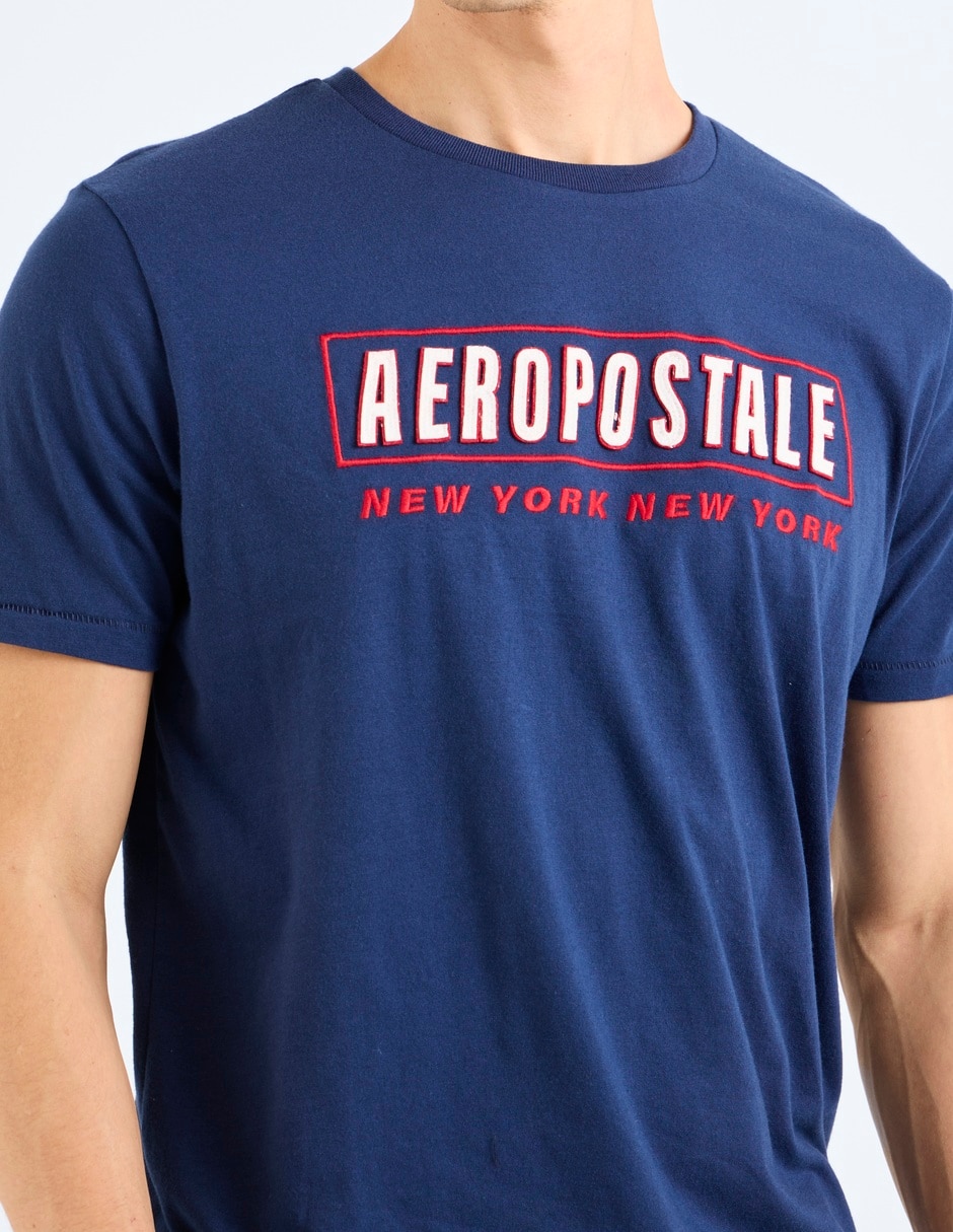 PLAYERA AERO 10026056, CH, AZUL MARINO